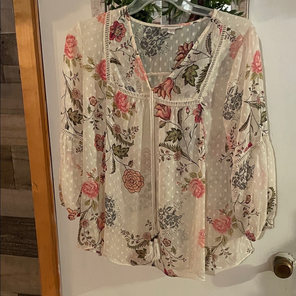 Westport Cream Floral Blouse